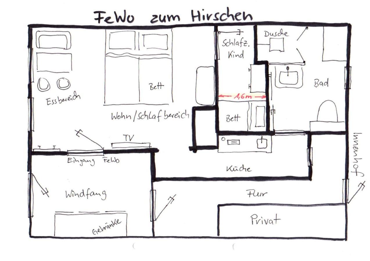 Ferienwohnung Zum Hirschen Herzberg am Harz Exterior photo
